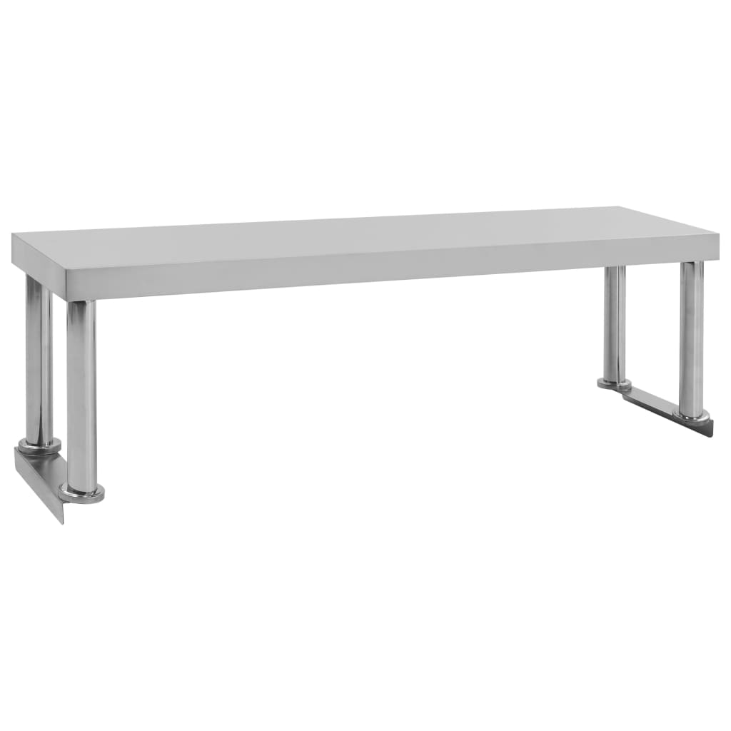 Kuhinjski radni stol s policom 120x60x120 cm nehrđajući čelik