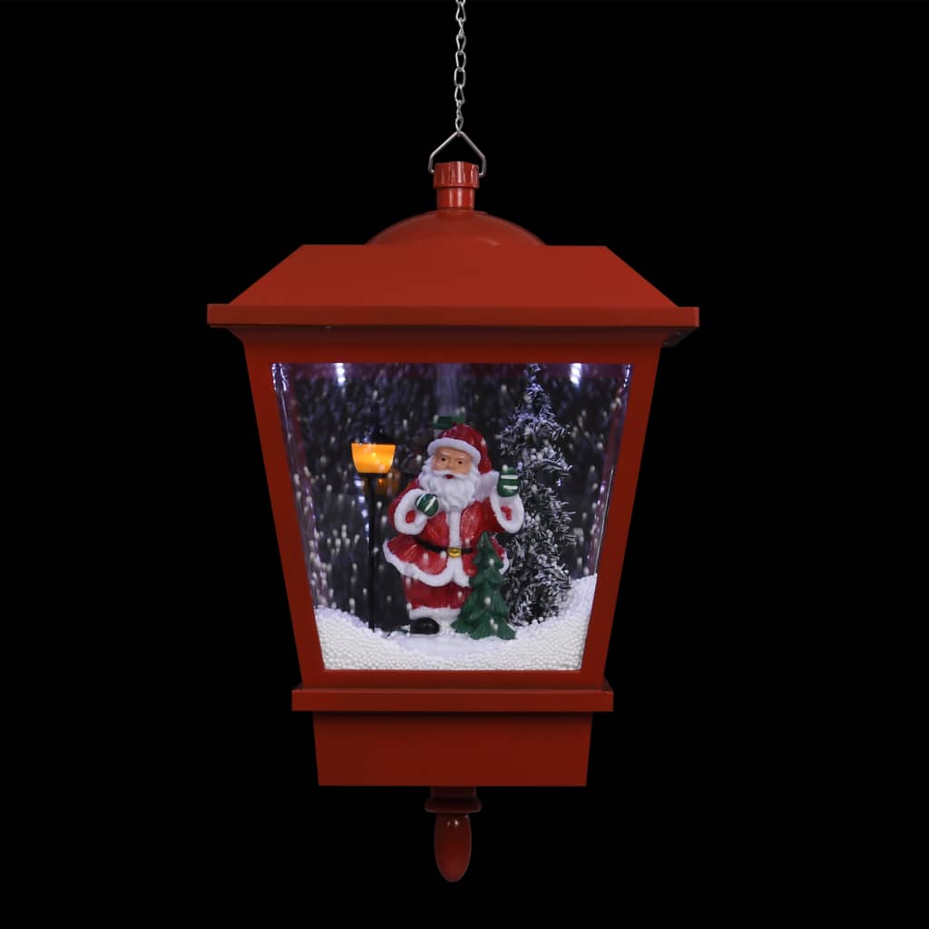 Božićna viseća svjetiljka s Djedom Mrazom LED 27 x 27 x 45 cm