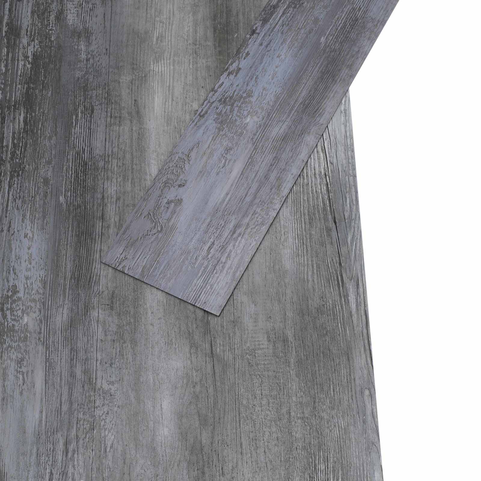 Samoljepljiva podna daska 32 pcs Sjajna siva 4,46 m² PVC