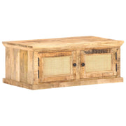 Stolić za kavu 90x50x35 cm masivno drvo manga i prirodna trska
