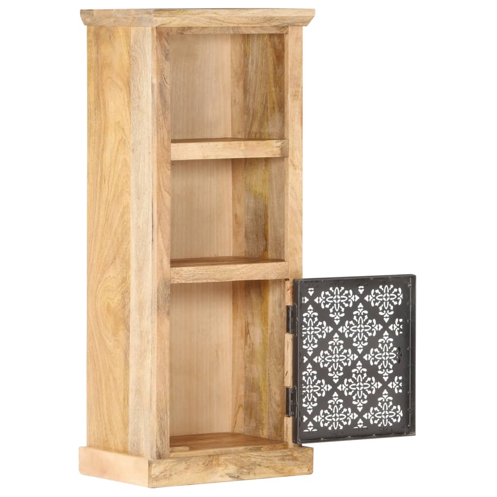 Visoka komoda s vratima 45 x 32 x 110 cm od masivnog drva manga