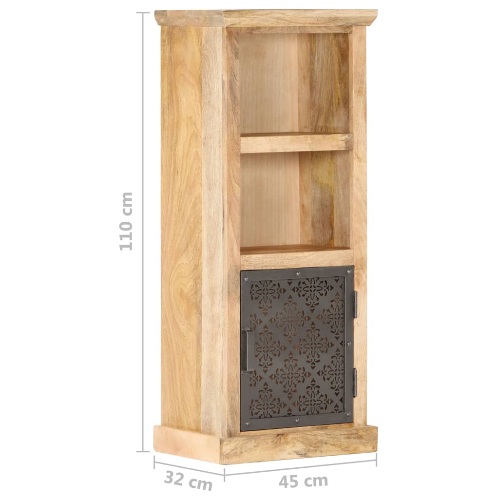 Visoka komoda s vratima 45 x 32 x 110 cm od masivnog drva manga