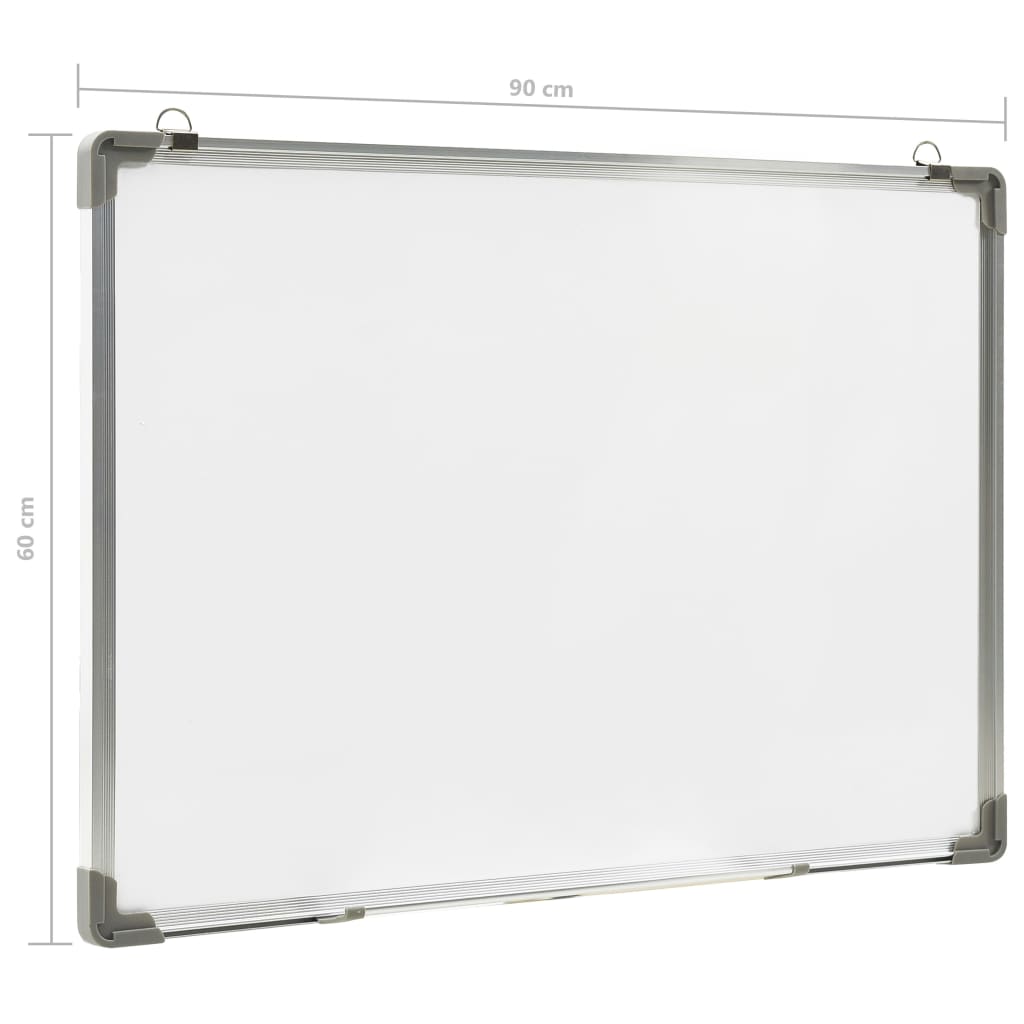 Magnetna ploča sa suhim brisanjem bijela 90 x 60 cm čelična