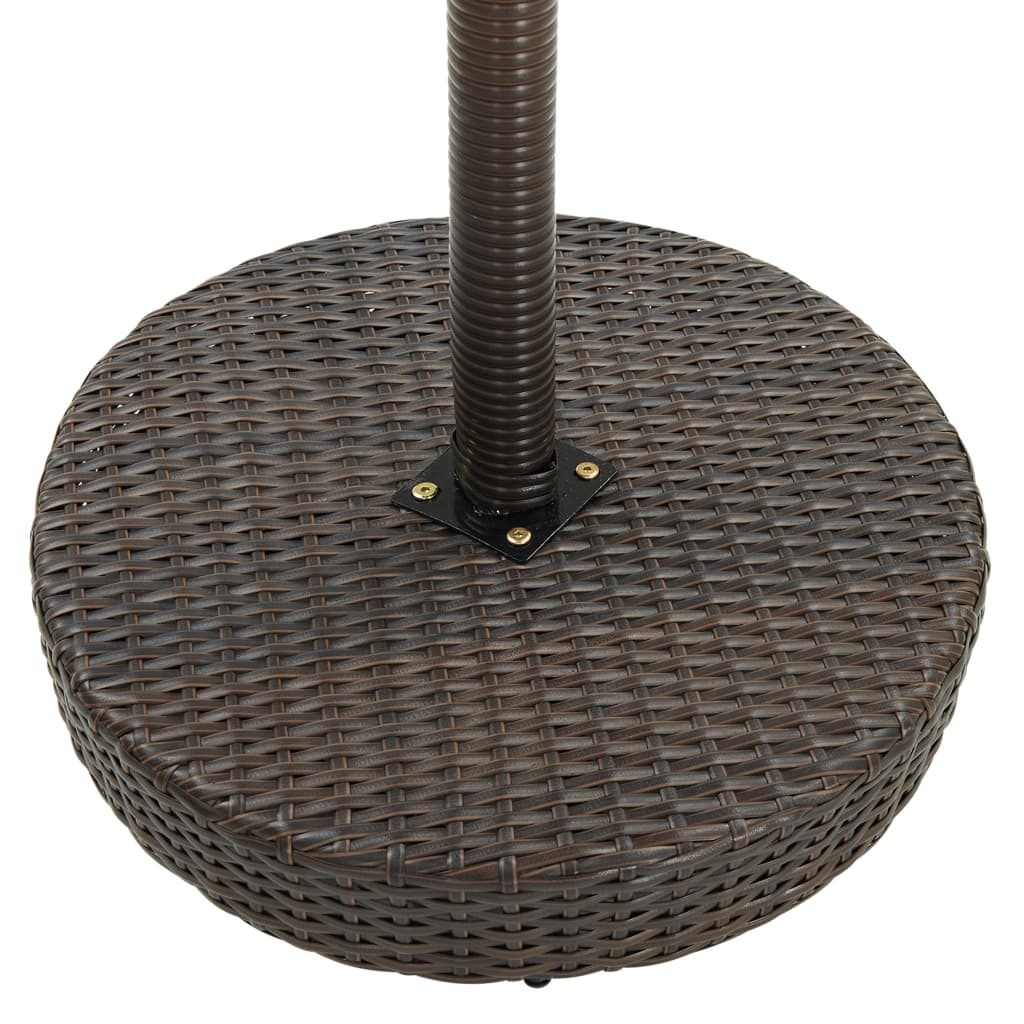 Vrtni stol smeđi 60,5 x 106 cm od poliratana