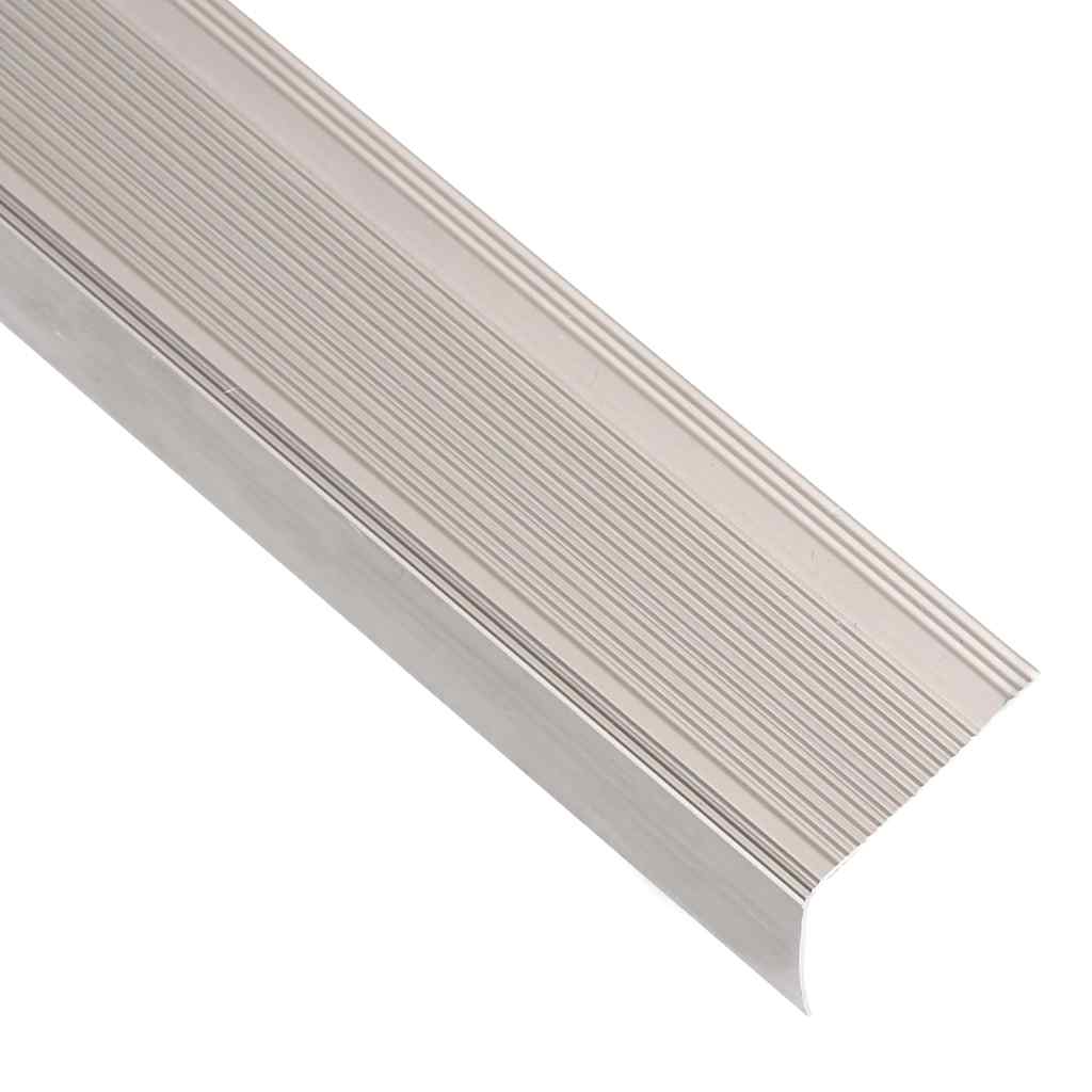 Rubnjaci za stepenice L-oblika 15 kom aluminijski 90 cm bež
