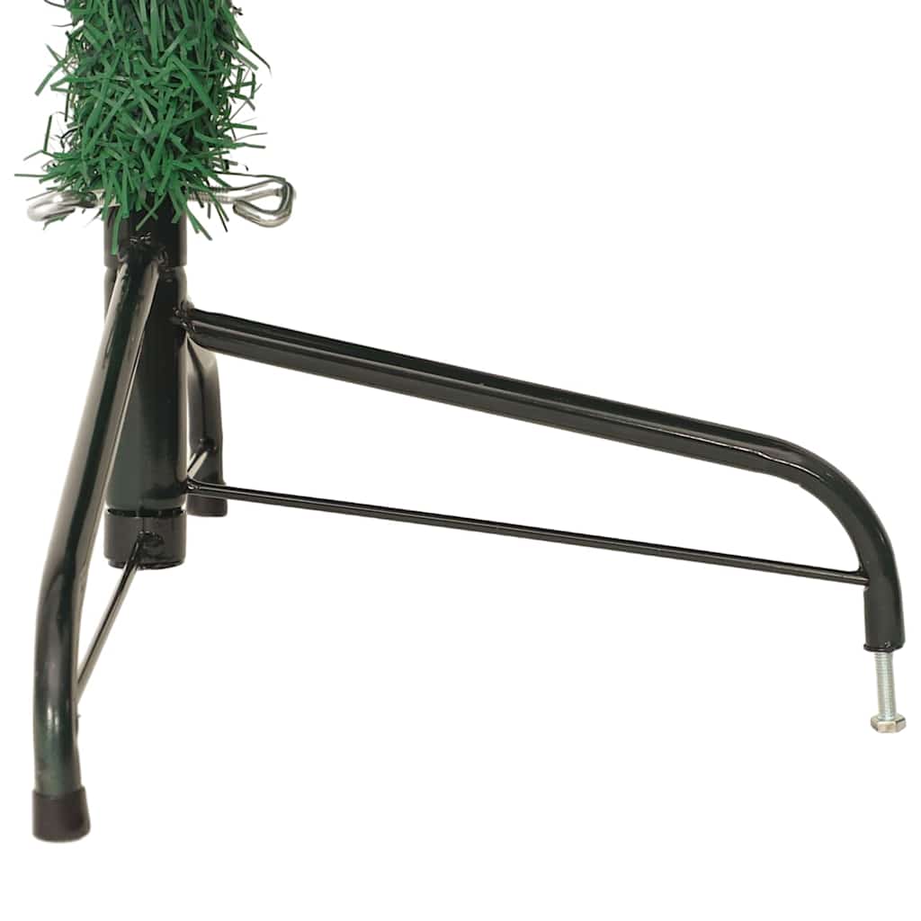 Umjetna polovica božićnog drvca sa stalkom zelena 210 cm PVC