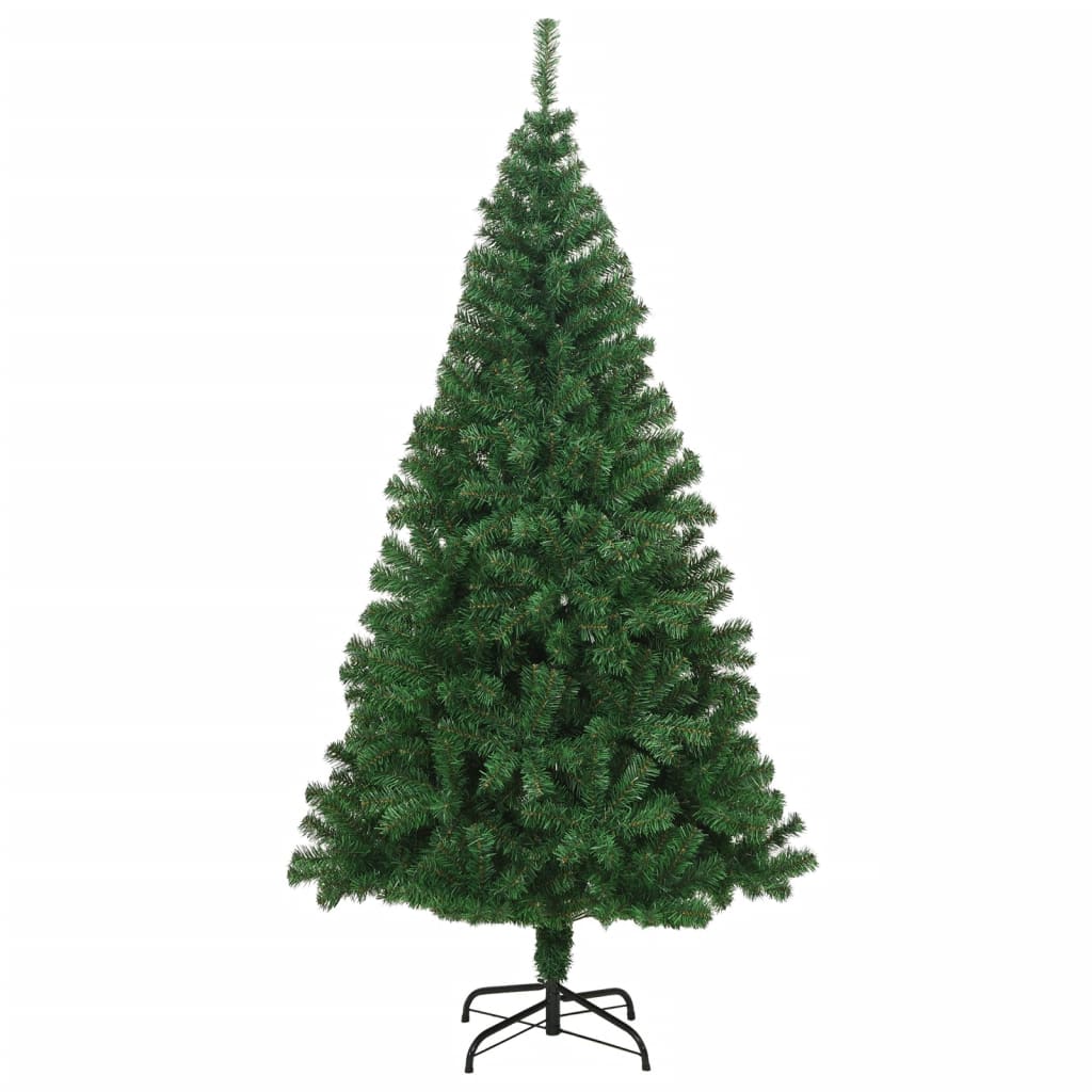 Umjetno božićno drvce s gustim granama zeleno 210 cm PVC