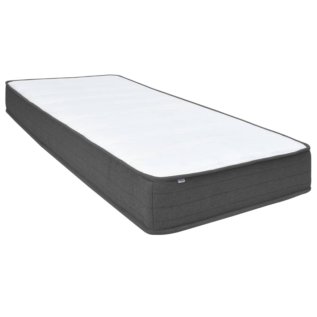 Krevet od tkanine s oprugama tamnosivi 120 x 200 cm