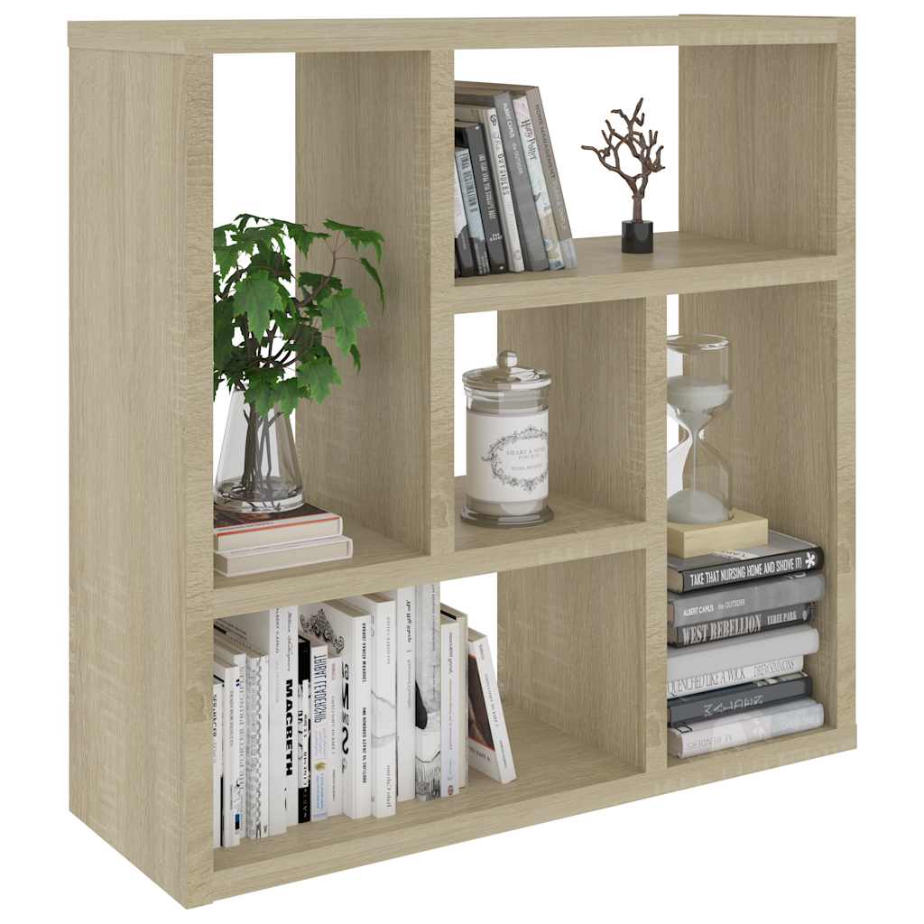 Zidna polica boja hrasta 45,1 x 16 x 45,1 cm konstruirano drvo