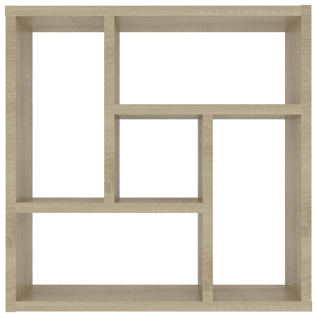 Zidna polica boja hrasta 45,1 x 16 x 45,1 cm konstruirano drvo