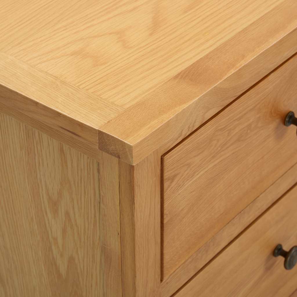 Komoda s ladicama 105 x 33,5 x 73 cm od masivne hrastovine