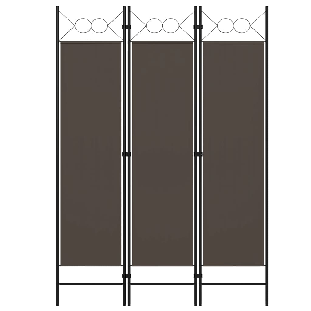 Sobna pregrada s 3 panela antracit 120 x 180 cm