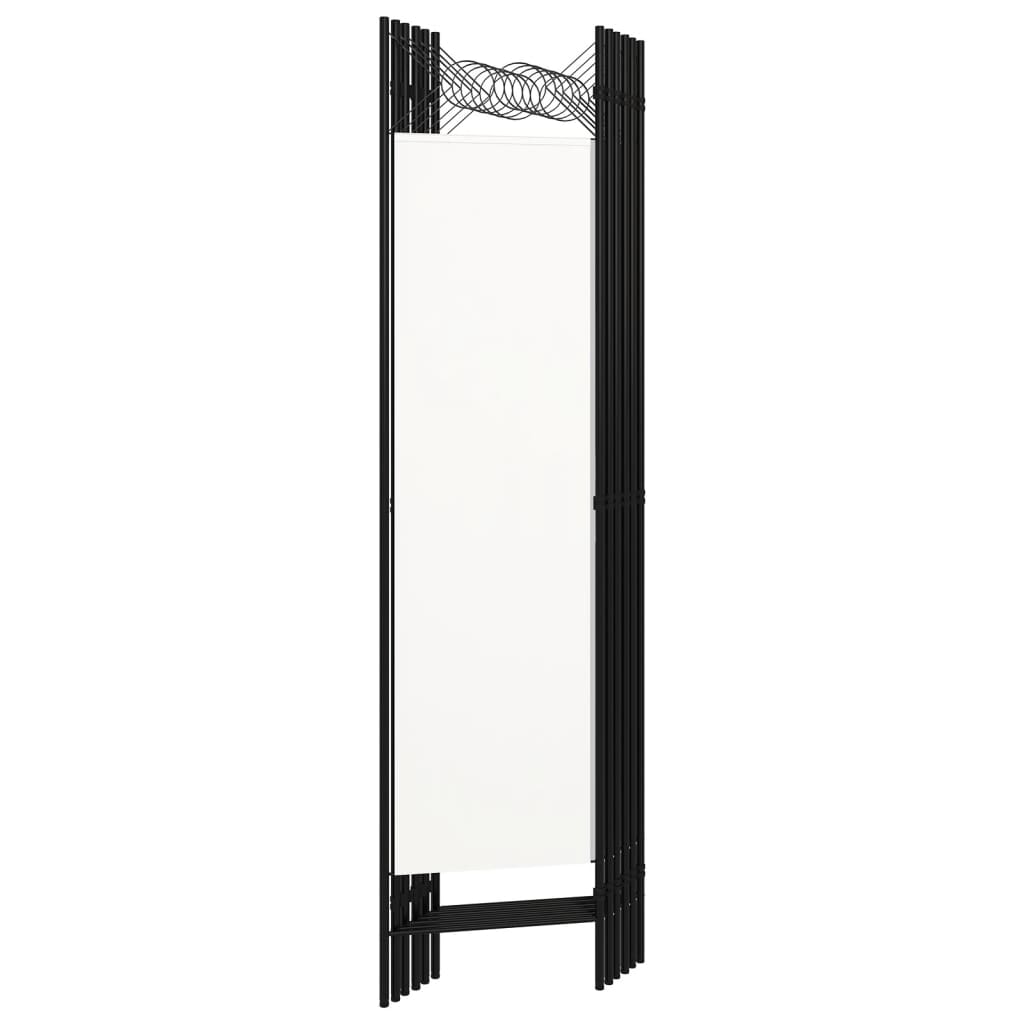 Sobna pregrada sa 6 panela bijela 240 x 180 cm