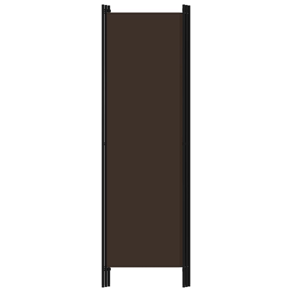 Sobna pregrada s 3 panela smeđa 150 x 180 cm