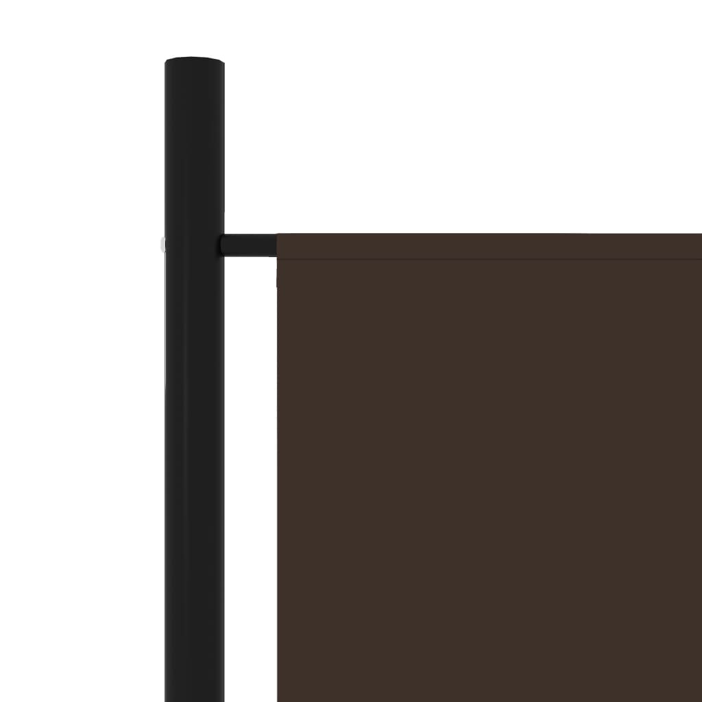 Sobna pregrada s 5 panela smeđa 250 x 180 cm
