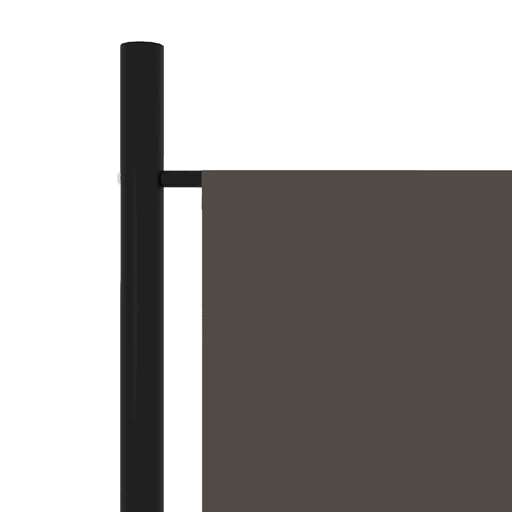 Sobna pregrada s 5 panela antracit 250 x 180 cm