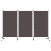 Sobna pregrada s 3 panela antracit 260 x 180 cm