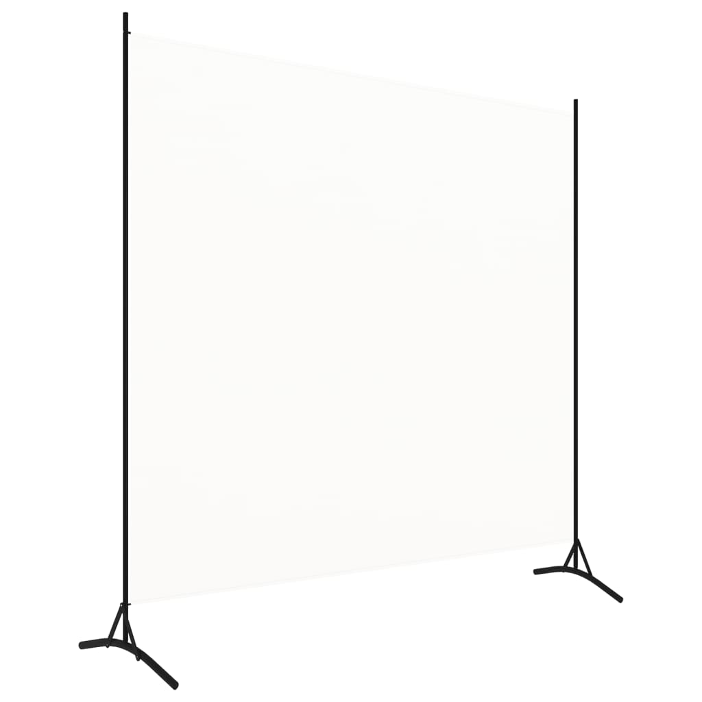 Sobna pregrada bijela 175 x 180 cm od tkanine