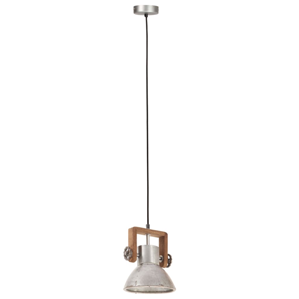 Industrijska viseća svjetiljka 25 W srebrna okrugla 19 cm E27