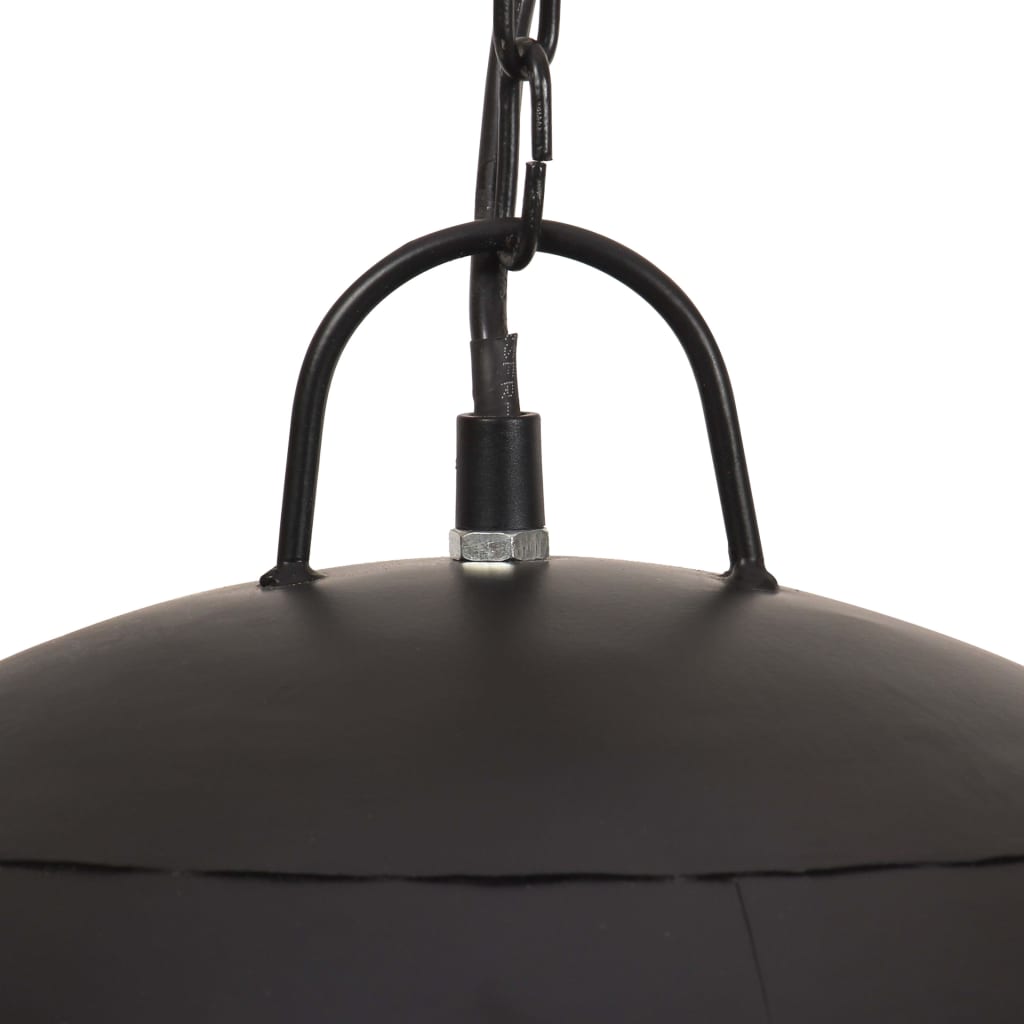 Industrijska viseća svjetiljka 25 W crna okrugla 41 cm E27