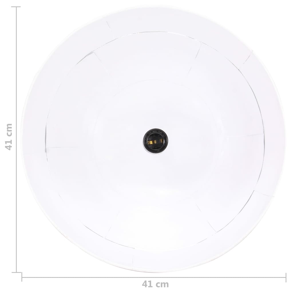 Industrijska viseća svjetiljka 25 W bijela okrugla 41 cm E27