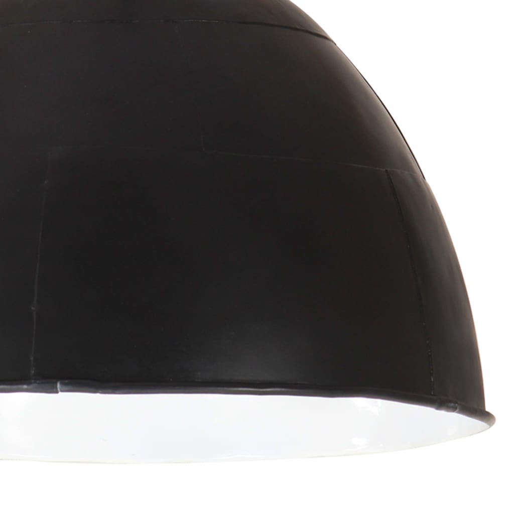 Industrijska viseća svjetiljka 25 W crna okrugla 31 cm E27