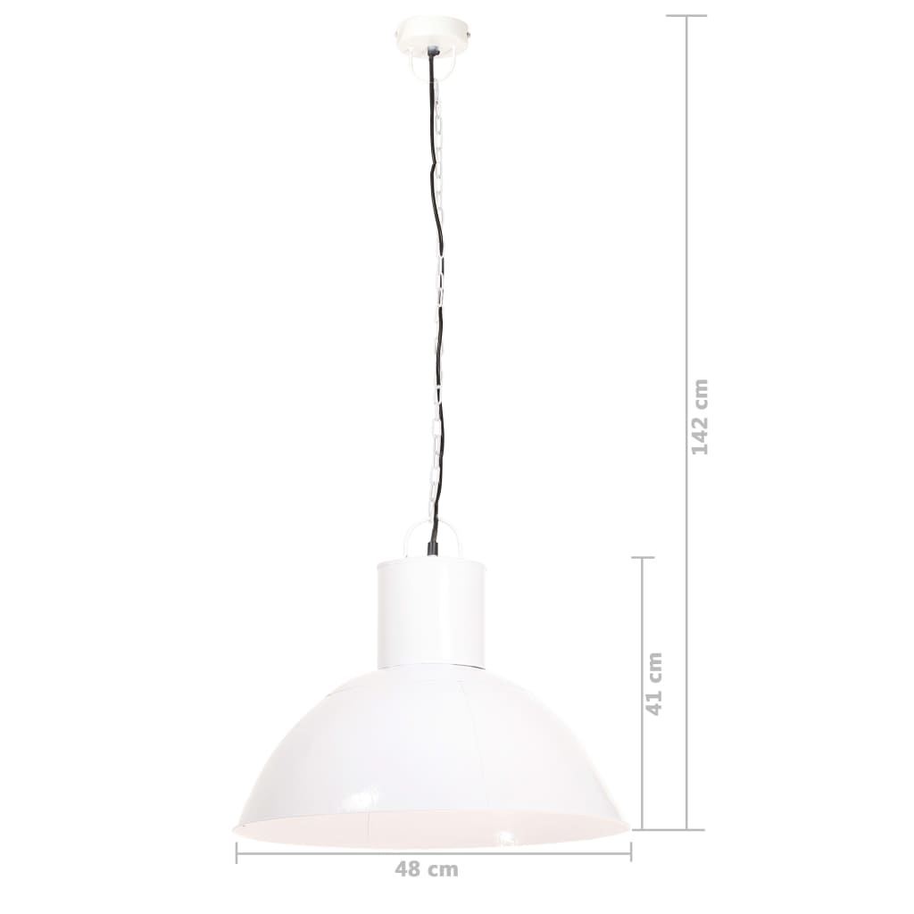 Viseća svjetiljka 25 W bijela okrugla 48 cm E27