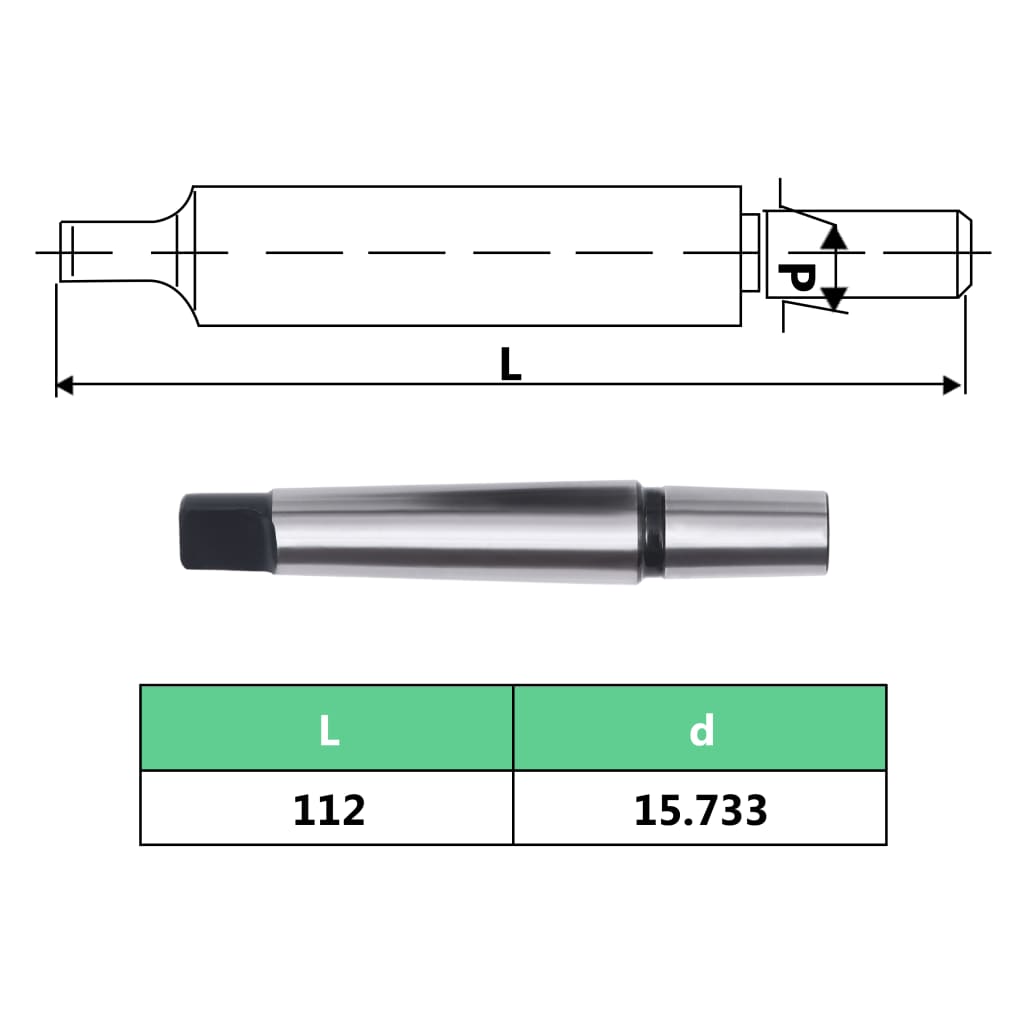 Stezna glava za svrdla MT2-B16 s rasponom stezanja 13 mm