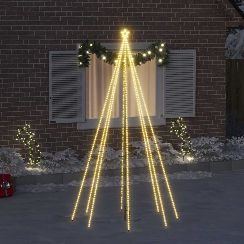 Božićno drvce s padajućim LED svjetlima 400 LED žarulja 2,5 m