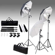 Komplet za fotografski studio sa setom svjetiljki i pozadinom Crna 500 x 300 cm