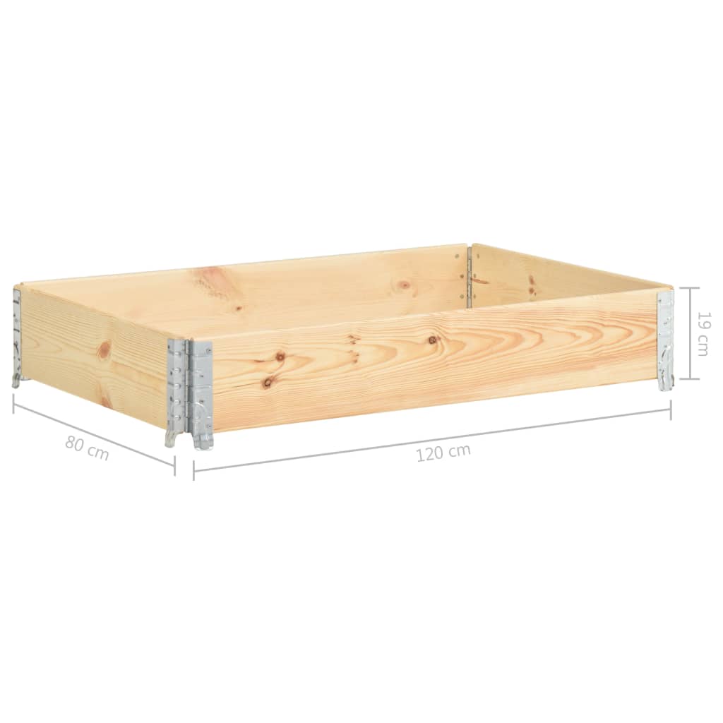 Povišena gredica 80 x 120 cm od masivne borovine