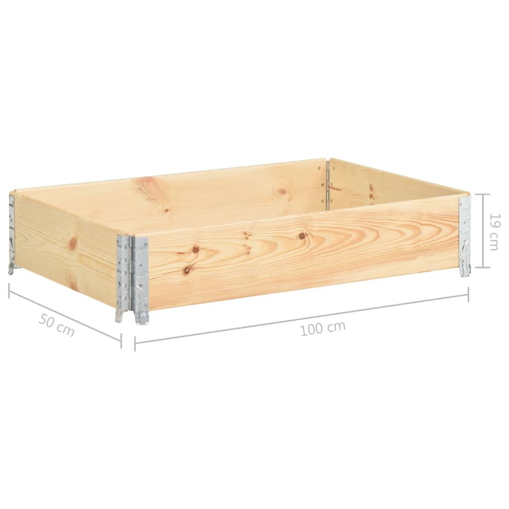 Povišena gredica 50 x 100 cm od masivne borovine