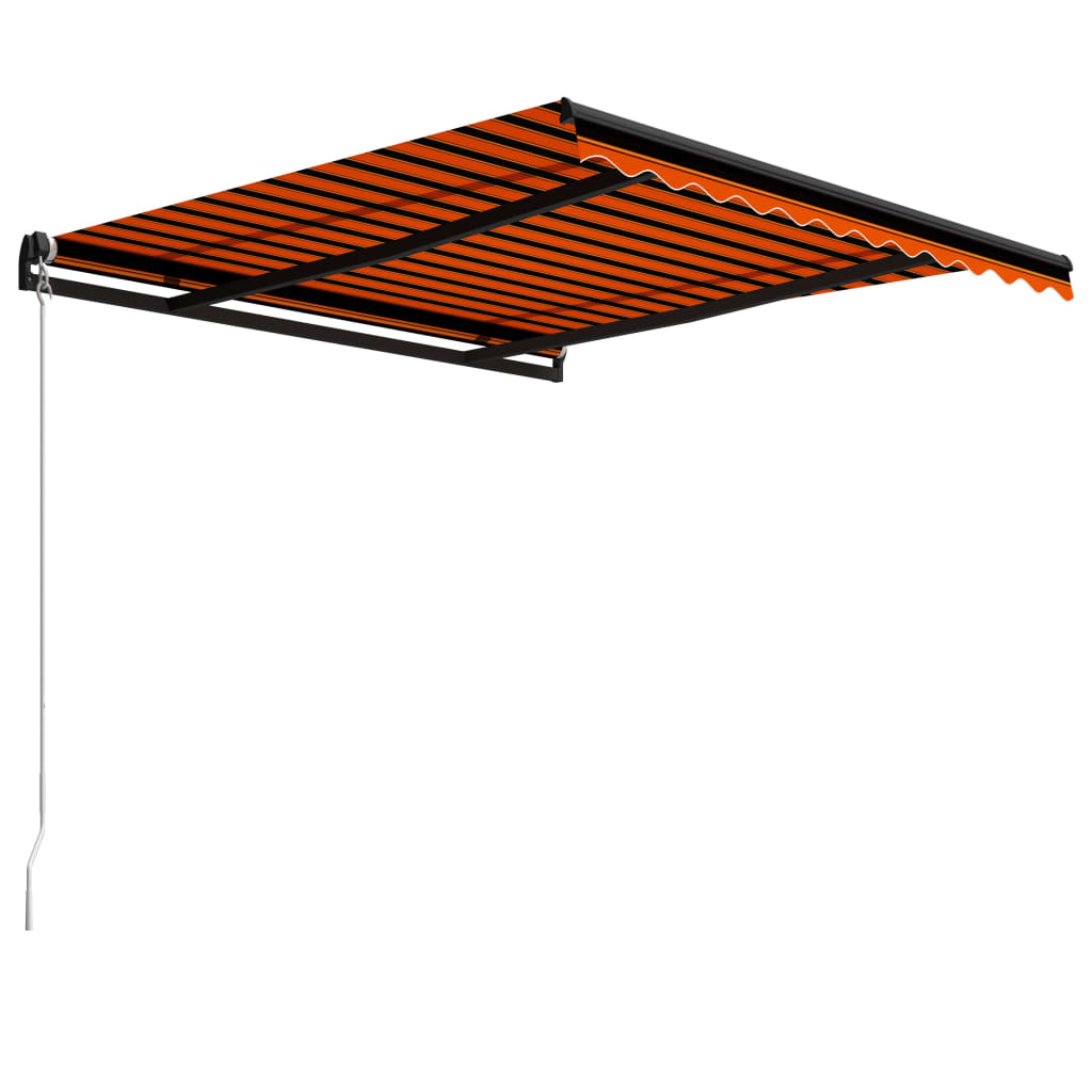 Tenda na ručno uvlačenje 300 x 250 cm narančasto-smeđa