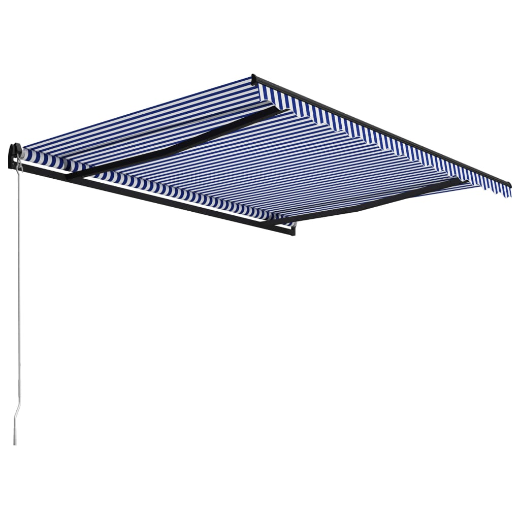 Tenda na ručno uvlačenje 450 x 300 cm plavo-bijela