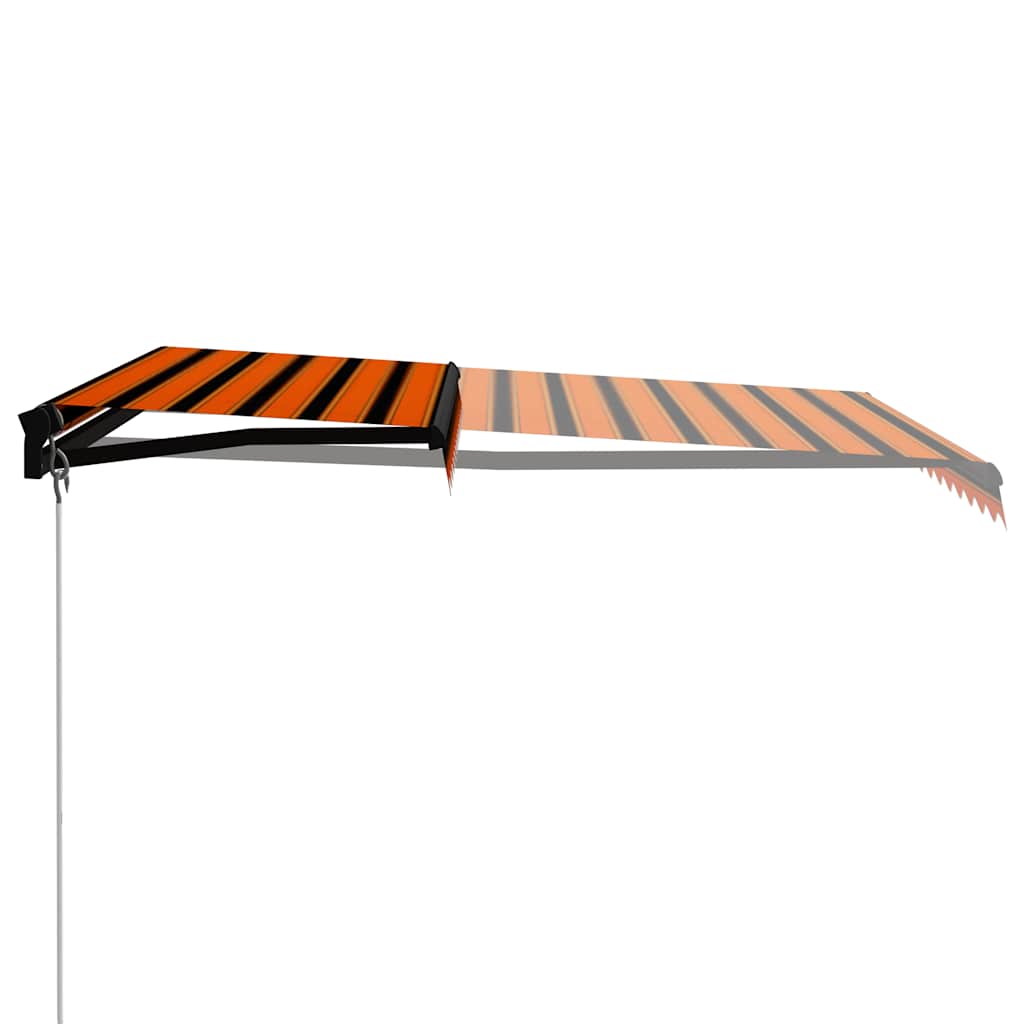 Tenda na ručno uvlačenje LED 300 x 250 cm narančasto-smeđa