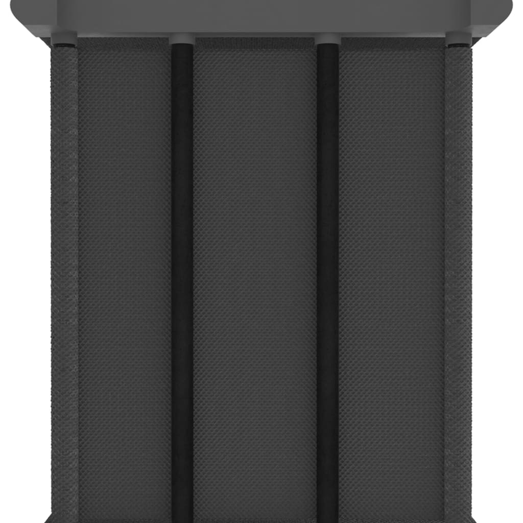 Police za izlaganje s 5 kocki od tkanine 103x30x72,5 cm sive