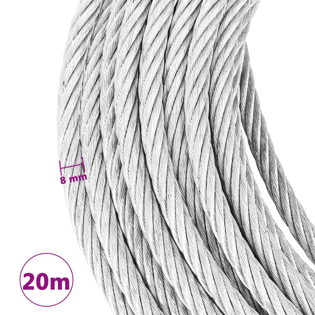 Kabel od žičanog užeta 800 kg 20 m