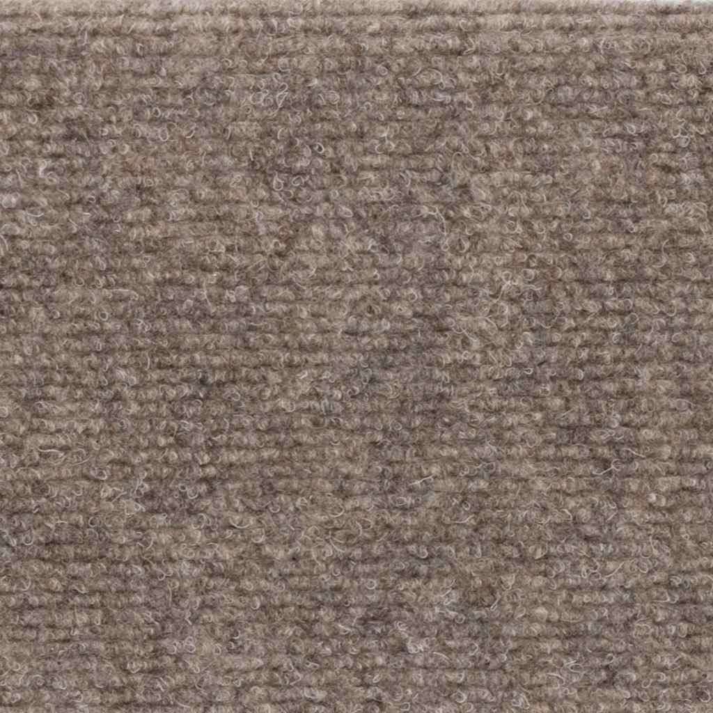 Prostirke za stepenice, samoljepljive, 15 kom, 56x17x3 cm, bež, poluokrugle