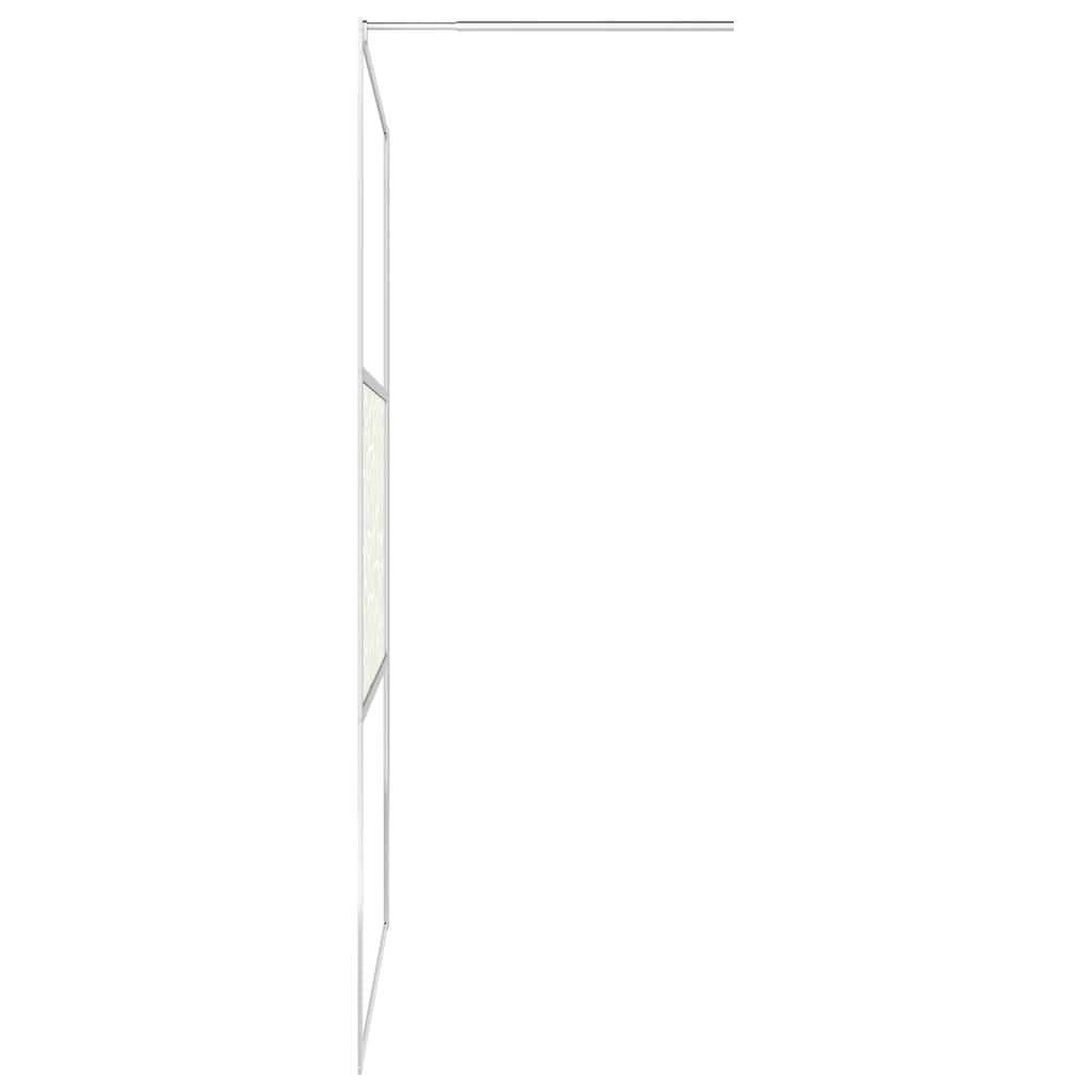 Pregrada za tuširanje od stakla ESG s uzorkom kamenja 90x195 cm