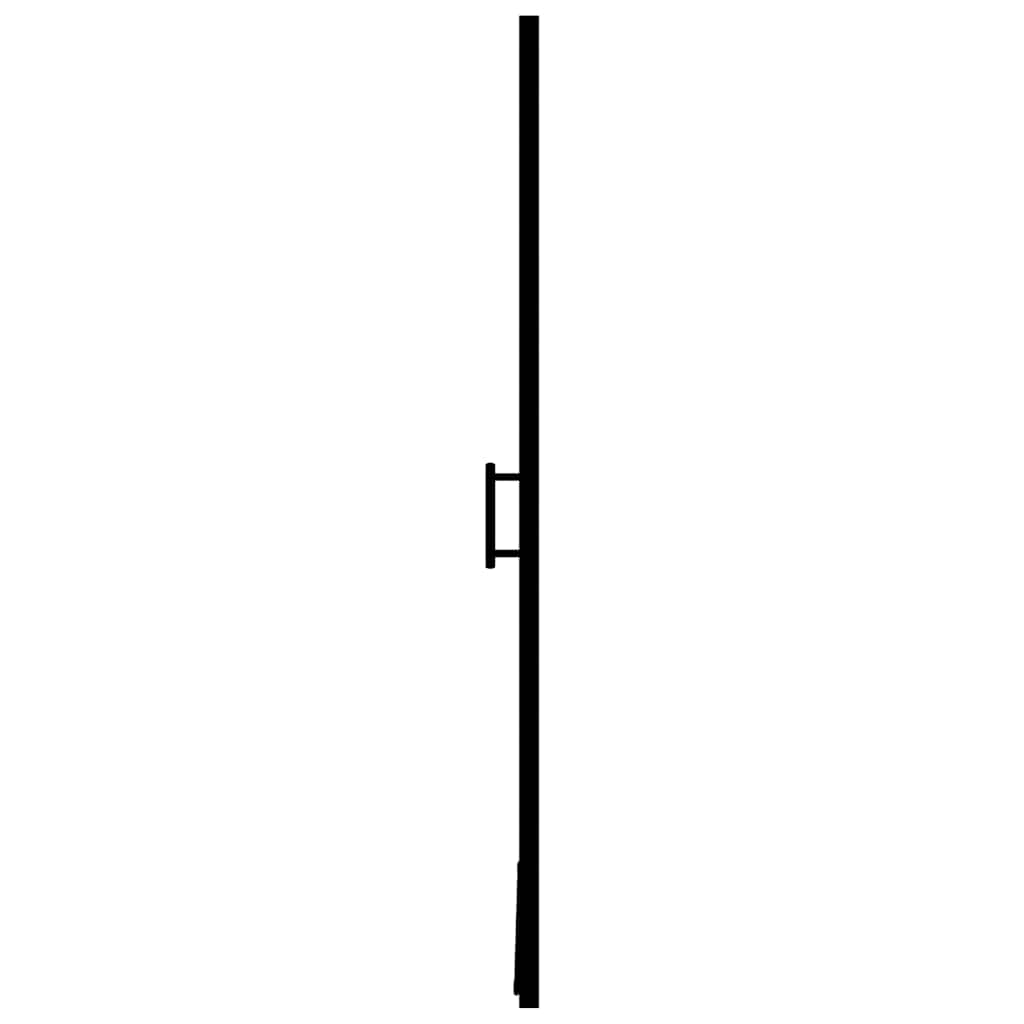Vrata za tuš od mutnog kaljenog stakla 81 x 195 cm crna