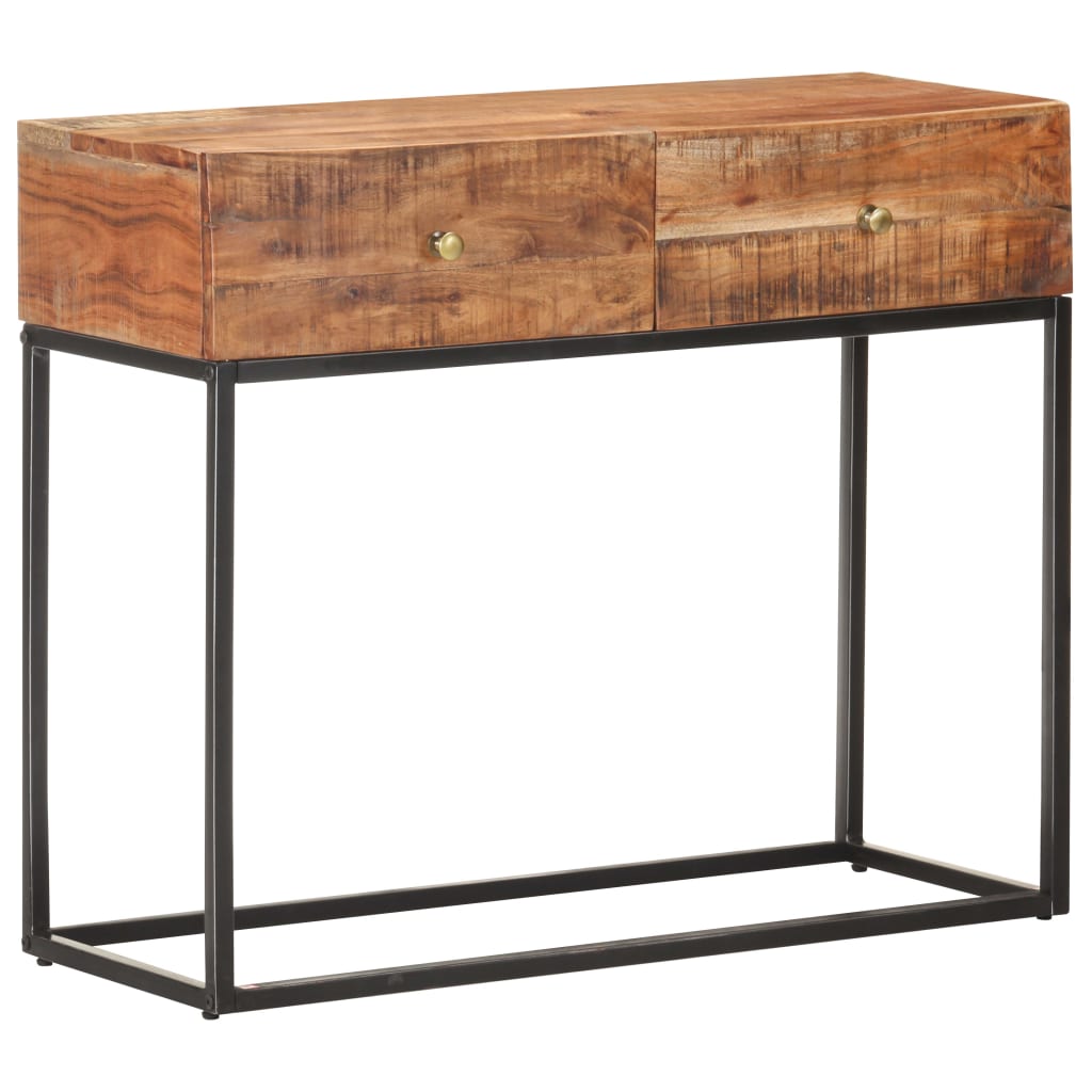 Konzolni stol 90 x 35 x 75 cm od grubog bagremovog drva