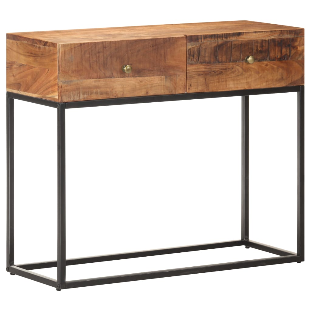 Konzolni stol 90 x 35 x 75 cm od grubog bagremovog drva