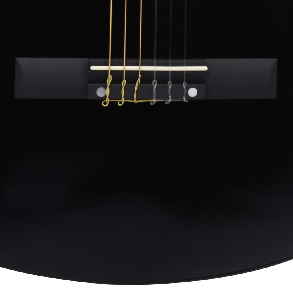 Klasična gitara za početnike i djecu s torbom crna 1/2 34 "