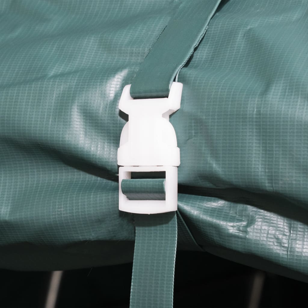 Uklonjivi šator za stoku PVC 550 g/m² 3,3 x 16 m tamnozeleni