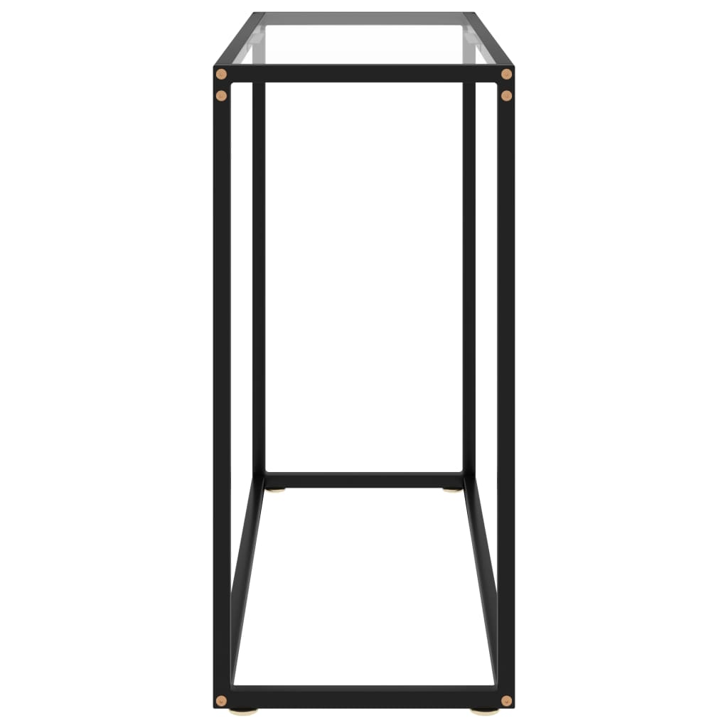 Konzolni stol prozirni 80 x 35 x 75 cm od kaljenog stakla