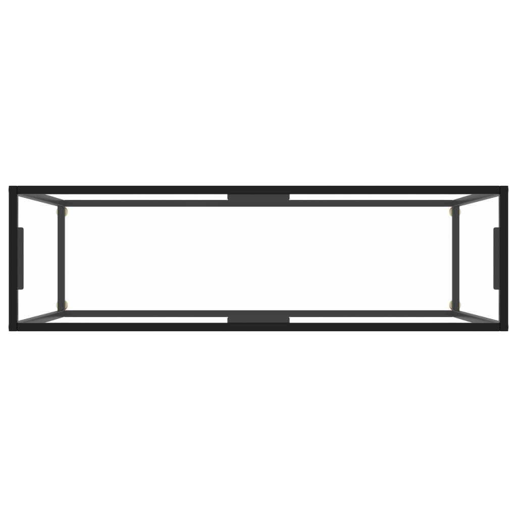 Konzolni stol prozirni 120 x 35 x 75 cm od kaljenog stakla