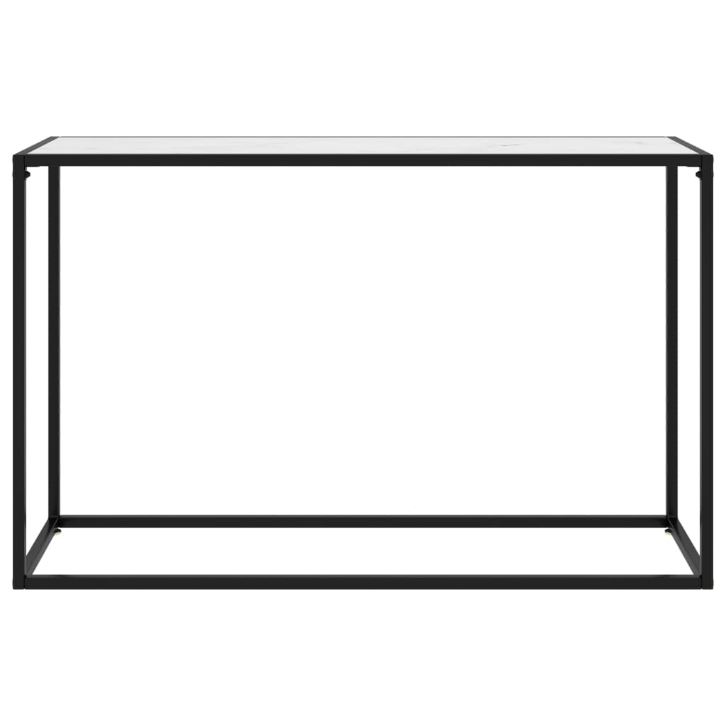 Konzolni stol bijeli 120 x 35 x 75 cm od kaljenog stakla