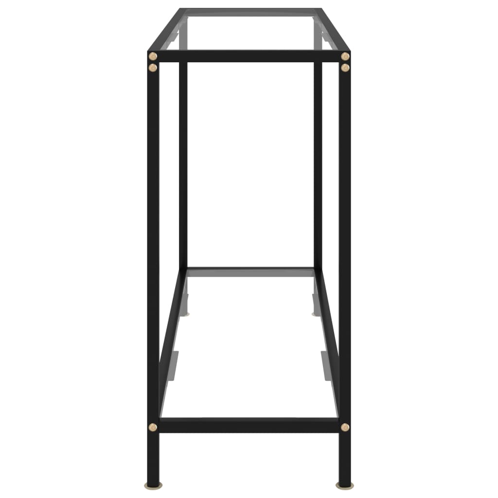Konzolni stol prozirni 100 x 35 x 75 cm od kaljenog stakla