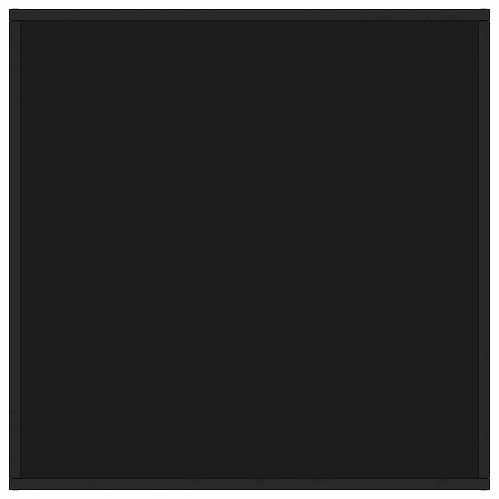 Stolić za kavu crni s crnim staklom 80 x 80 x 35 cm