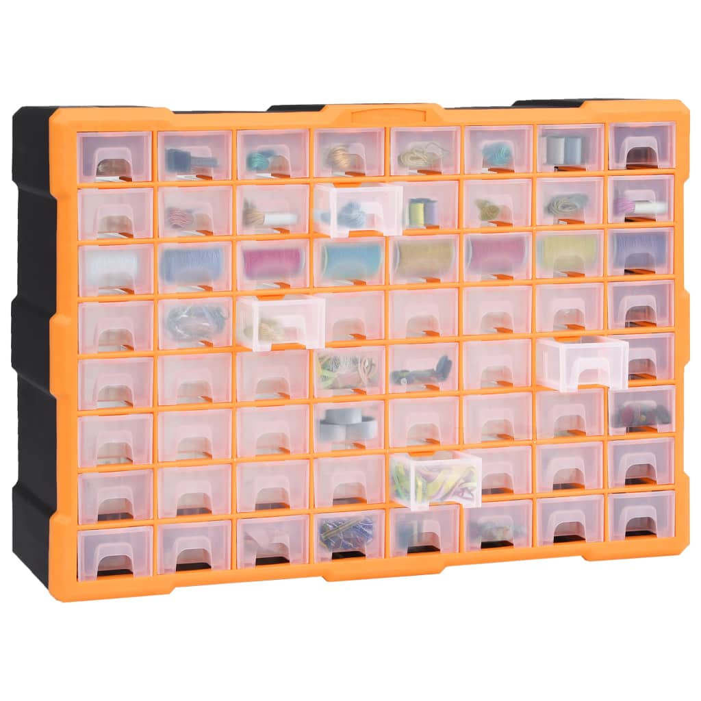 Organizator sa 64 ladice 52 x 16 x 37,5 cm